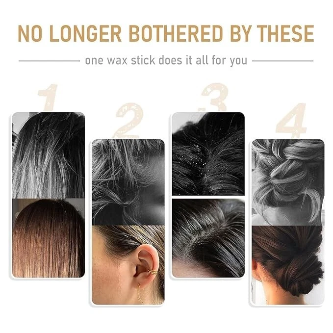 Hair Wax Stick, Wax Stick for Hair, Non-greasy Styling Edge Control Pomade Stick - Image 3 of 4