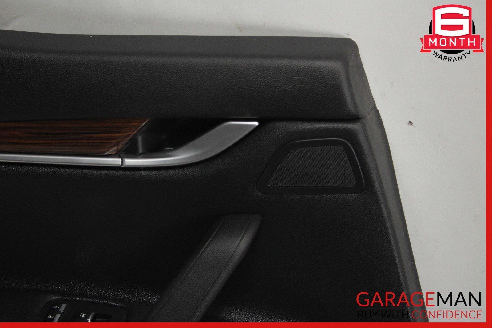 14-17 Maserati Ghibli Rear Left Side Complete Interior Door Panel Cover Black