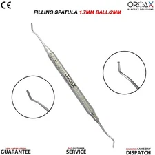 Punta esférica para bruñidor dental de 1,7 mm/2 mm, espátula para amalgama