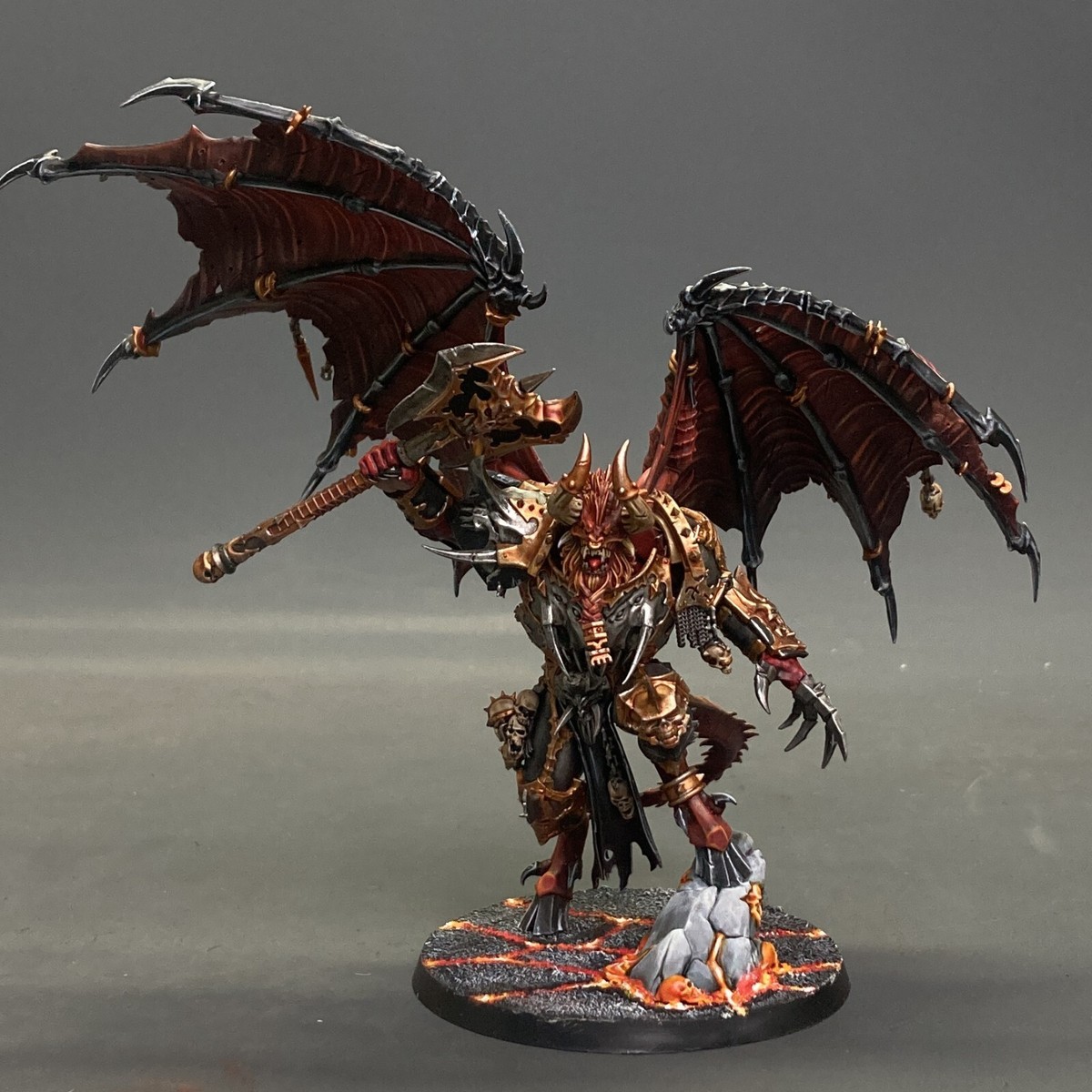 Warhammer Age Of Sigmar - Daemon Prince Chaos Slaves To Darkness, Peint, Occasion