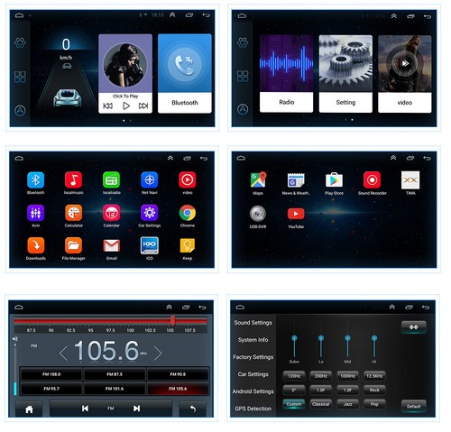 Carplay Android 13 Car Stereo Radio GPS Navi For Hyundai Tucson 2004-2008 2009 - Picture 14 of 23