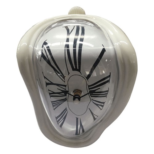 Surreal Distorted Wall Clock Surrealist Salvador Dali Style Wall Watch for Home - Picture 3 of 24