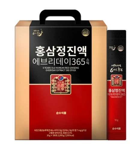Korean Red Ginseng 6-Year-Old Everyday Extract 365 Stick 100PACK