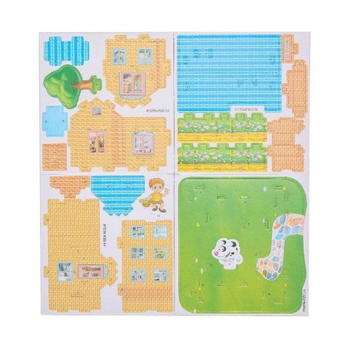Cartoon 3D House Building Model Paper Jigsaw Puzzle For 3-6 Toy Educational J8A5 - Photo 8/14