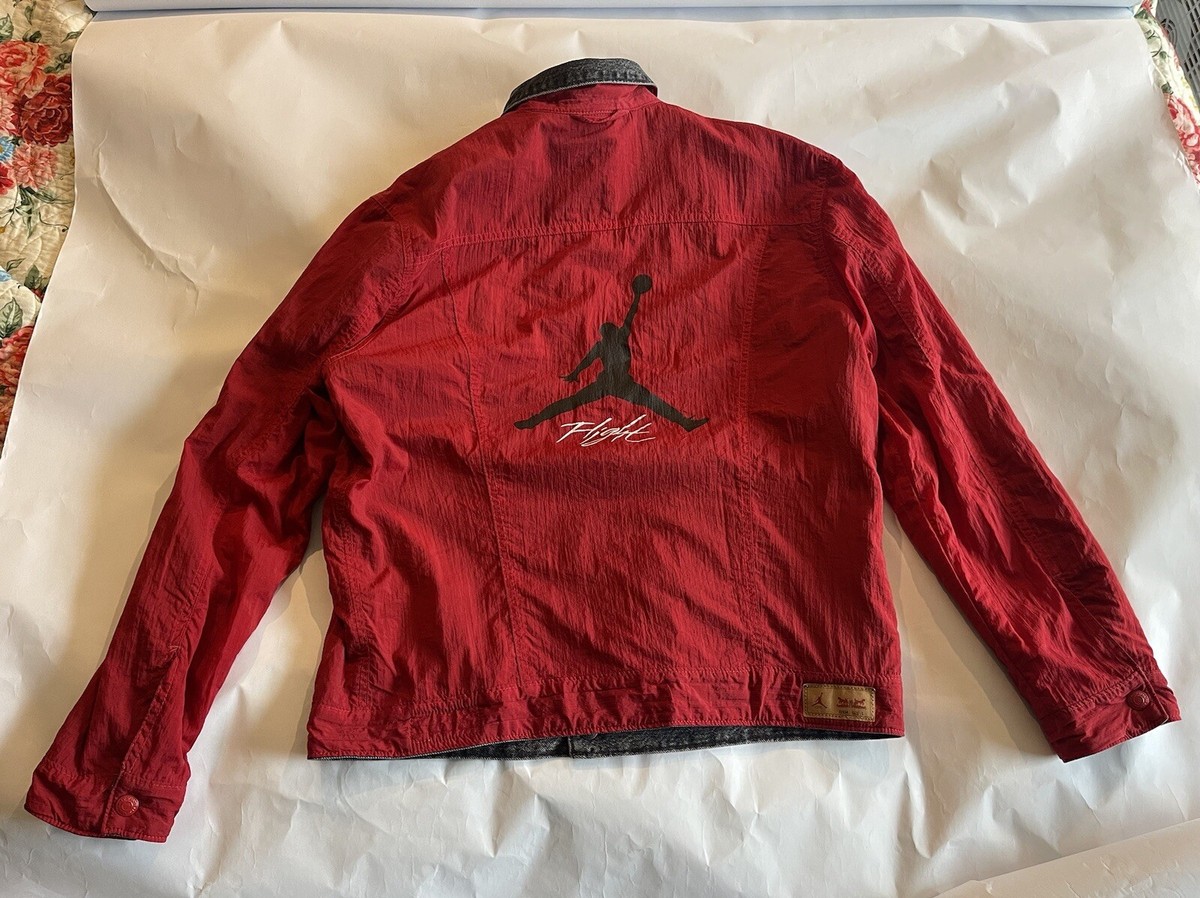 Jordan x Levi's Reversible Trucker Jacket - Red Nylon