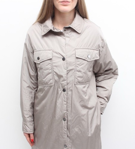 Authentic Women's MONCLER Camicia Down Puffer Jacket Coat Long Size 42 fits ~M - Picture 7 of 15