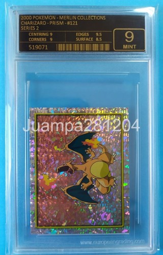 CHARIZARD 🔥 CROMO / STICKER #121 POKEMON SERIE 2 MERLIN 2000 🔥 PRISM EG9 - Picture 2 of 2