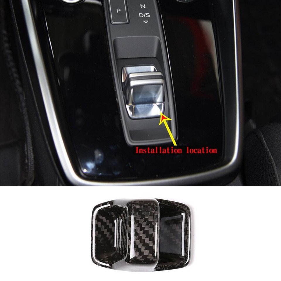 Real Carbon Fiber Gear Head Decorative Cover For Audi A3L 2021