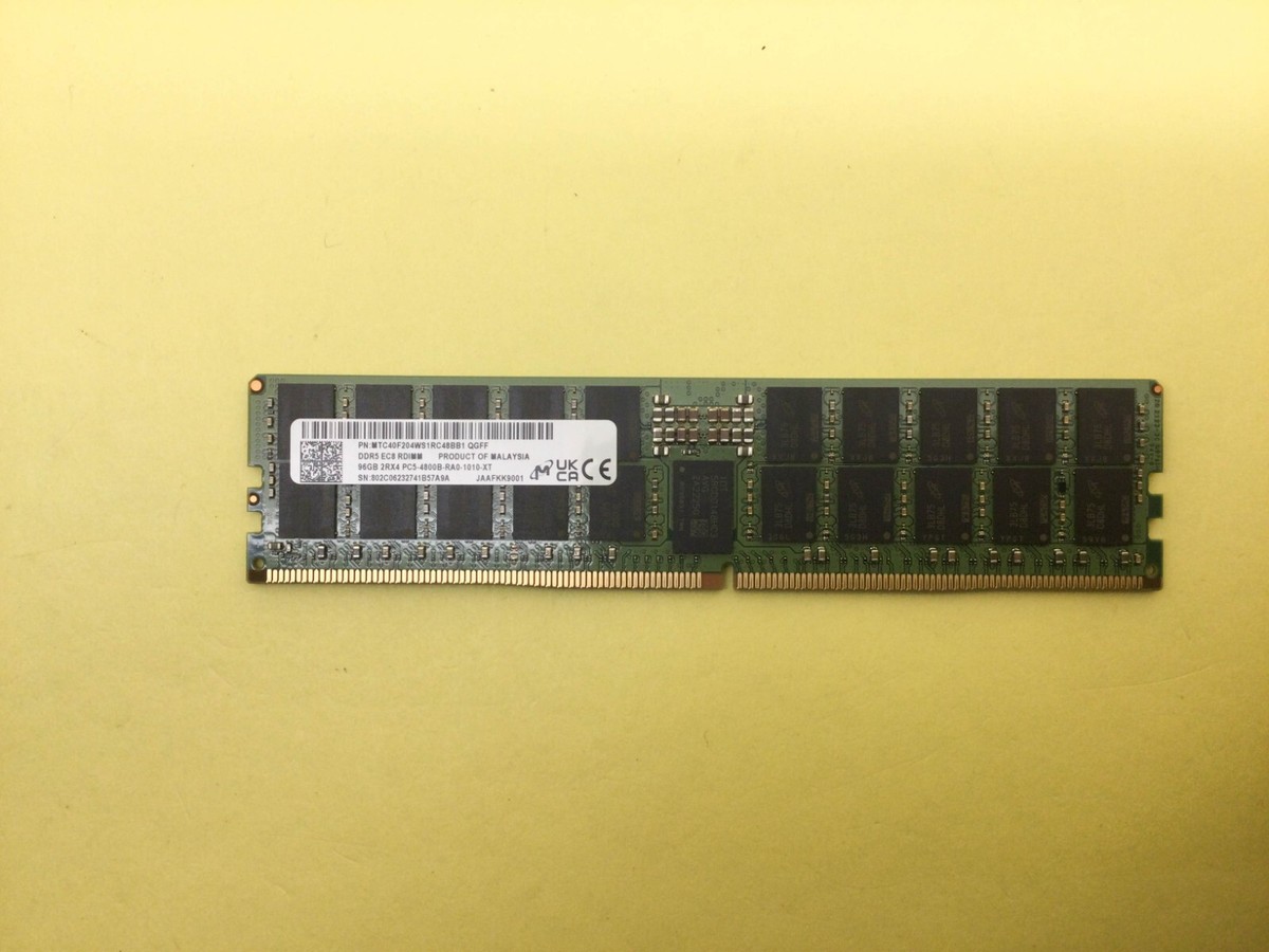 MICRON 96GB (1X96GB) 2RX4 PC5-4800B DDR5 SERVER MEMORY