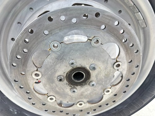 2010 Harley Dyna Fat Bob OEM HD 16x3 Front Wheel Rim Mag Solid Slotted - Picture 14 of 18