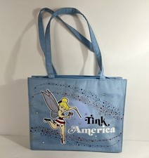 Disney World Tinker Bell America Zipper Top Purse Bag
