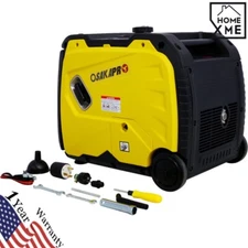 Portable Inverter Generator 4500w Electric Start w/ wheels&Handle 212cc 4 stroke