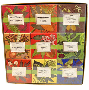 The Secret Garden Organic 9 Flavors 90 Tea Bags NEW FREE Ship EXP 02/2027