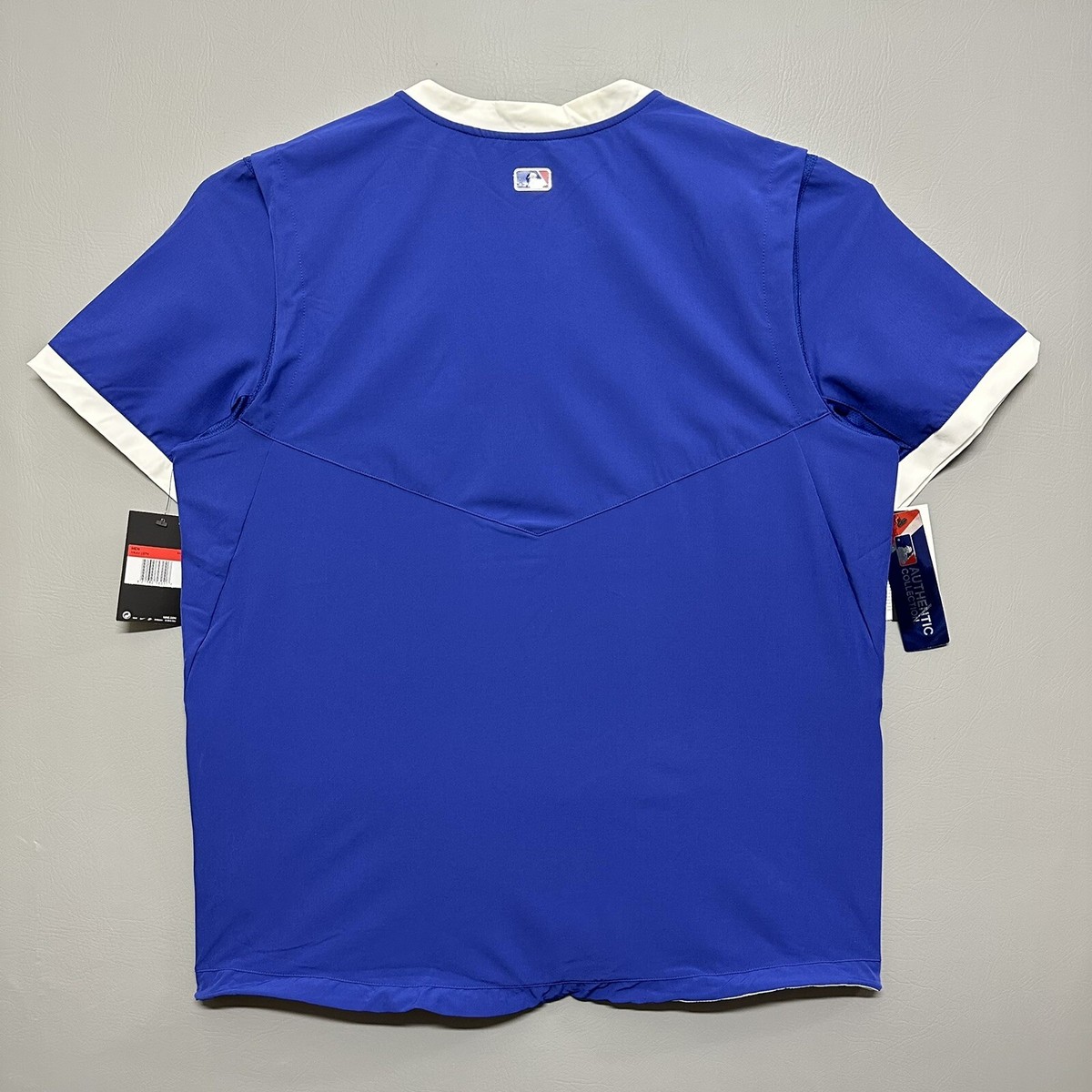 Nike LA Dodgers Baseball Short Sleeve Pullover Jacket Button