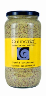 Senf, Dijon Senf grob, körnig geschrotet, 1kg Glas, Culinara
