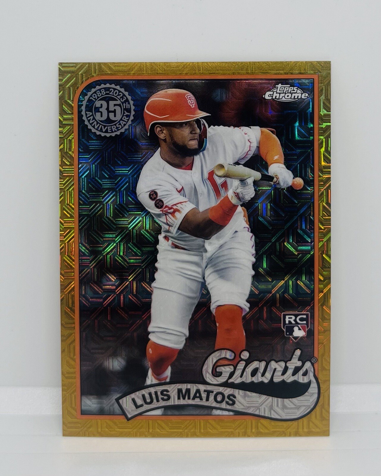 2024 Topps Series 1 Luis Matos RC 1989 Topps Silver Pack Mojo GOLD  /50