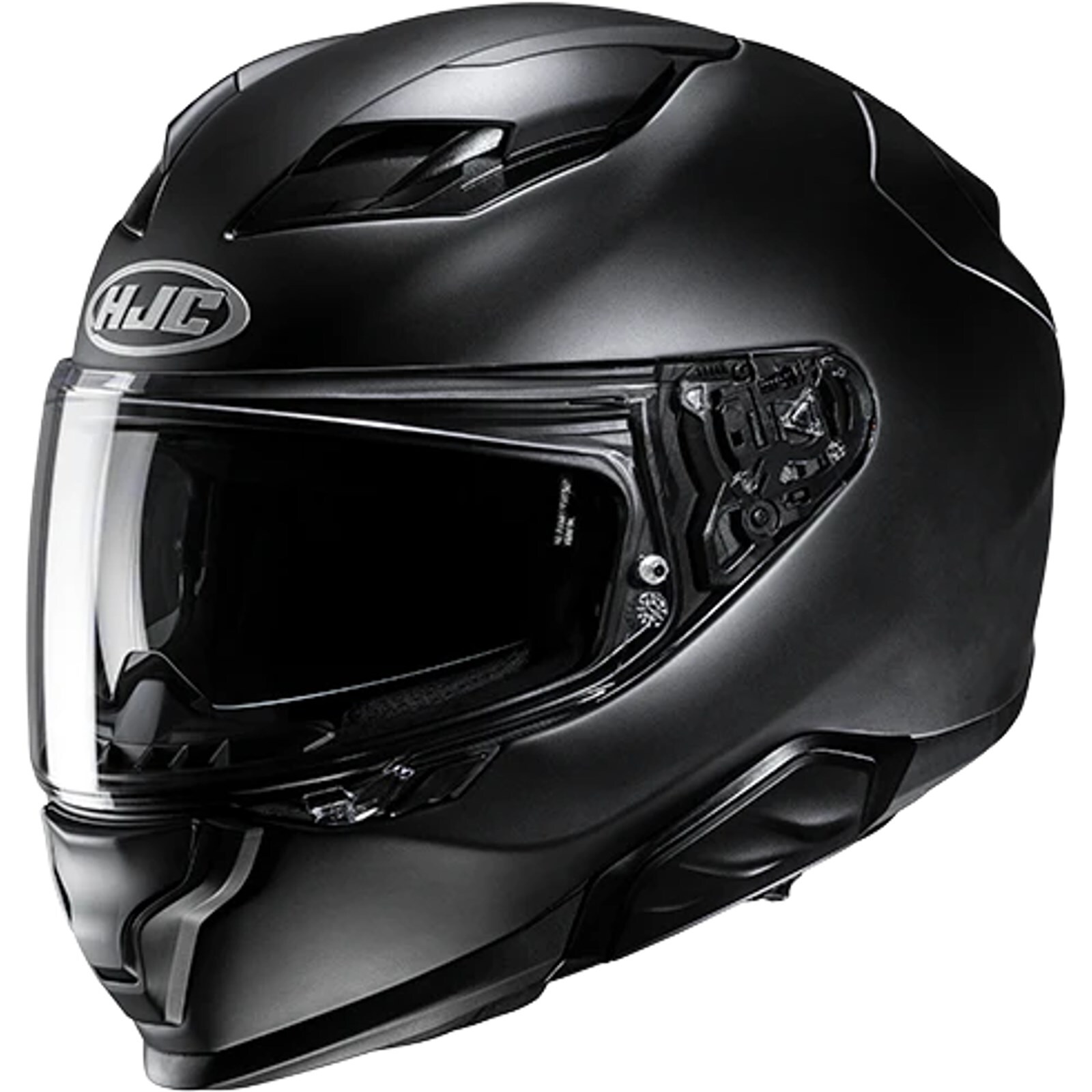 HJC Motorcycle Helmet XL - F71 Solid - Fibreglass Full Face Helmet Black Matte