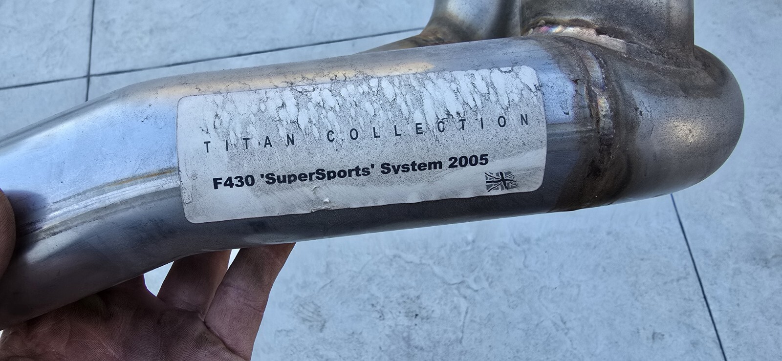 Ferrari F430 Left Side Exhaust Pipe Titan Supersports Collection 33