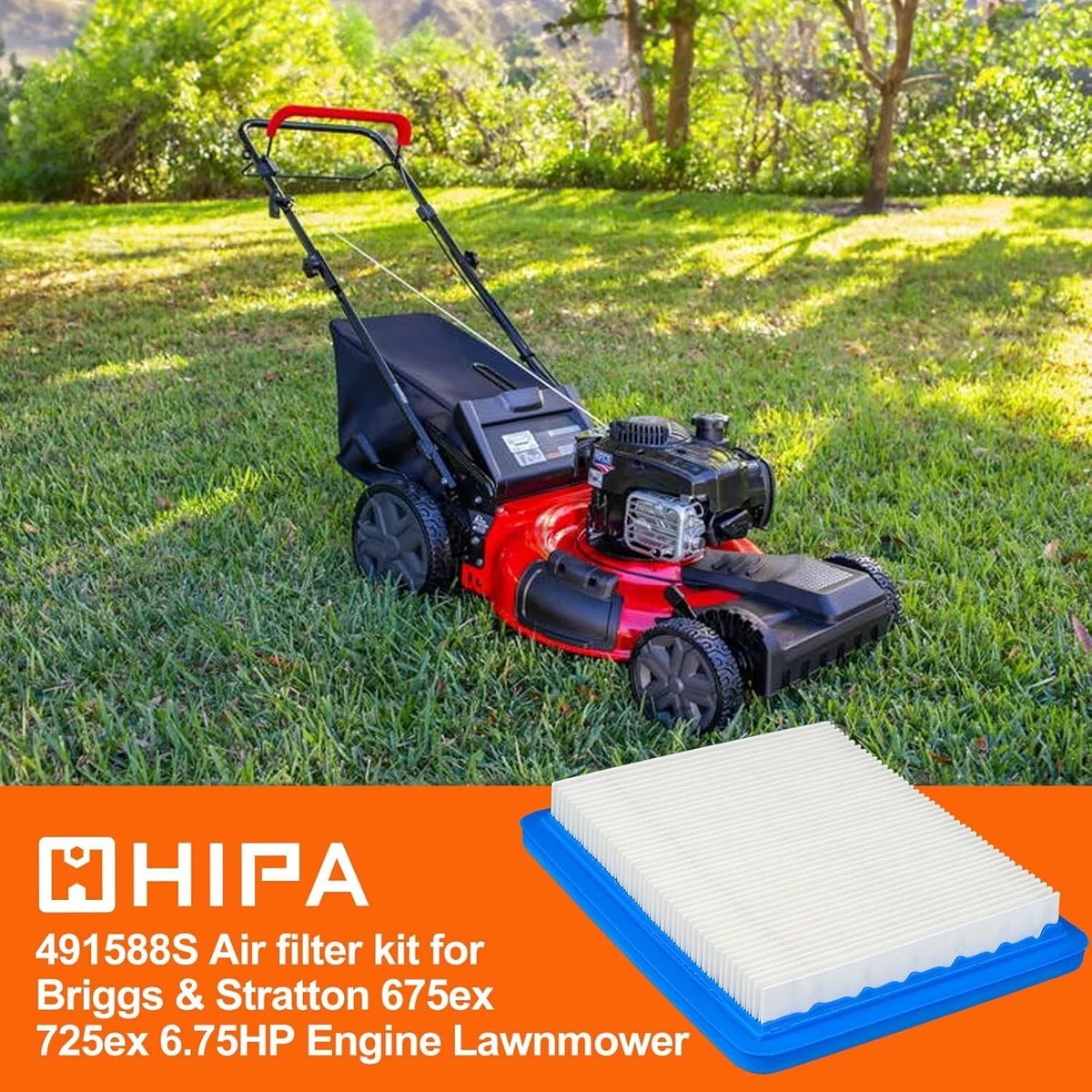 EMAGEREN 5 Pz Filtro Aria Di Ricambio Per Tosaerba Briggs - Foto 3