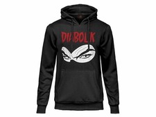 FELPA ORIGINALE DIABOLIK Maschera con Cappuccio Uomo donna UFFICIALE tasca front