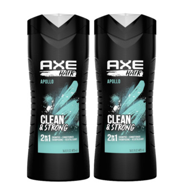 AXE 2 in 1 Shampoo and Conditioner Apollo 16 oz 2 Pack