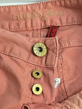 WOMEN'S JEANS GUESS SKINNY PINK SIZE 14 