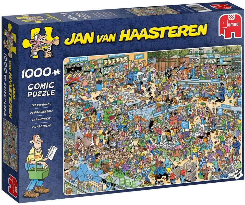 JUMBO SPIELE Jumbo 19199 Jan Van Haasteren Die Apotheke 1000 Teile Puzzle Einkauf Comic