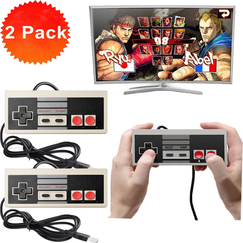 Pack NES USB Classic Retro Classic Controller for PC/Mac