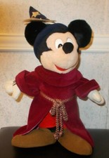 Plush 15" Sorcerer's Apprentice Mickey Mouse Fantasia Doll Disney NWT