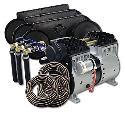 EasyPro PA66 Rocking Piston 1/2 HP Aeration Kit w/Poly Tubing-pond/lake aerator