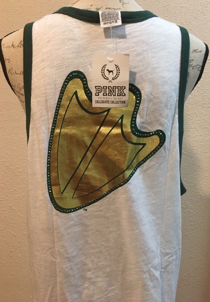 T-shirt Victoria's Secret PINK Bling Collegiate Oregon Ducks - Décoré - Taille S - Neuf Avec étiquettes