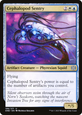 x4 Cephalopod Sentry ONE MTG 198/271 UNCOMMON M/NM 4x
