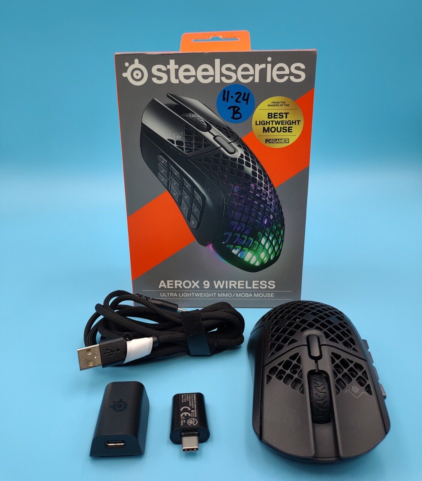 SteelSeries Aerox 9 Wireless Gaming Mouse - Open Box 