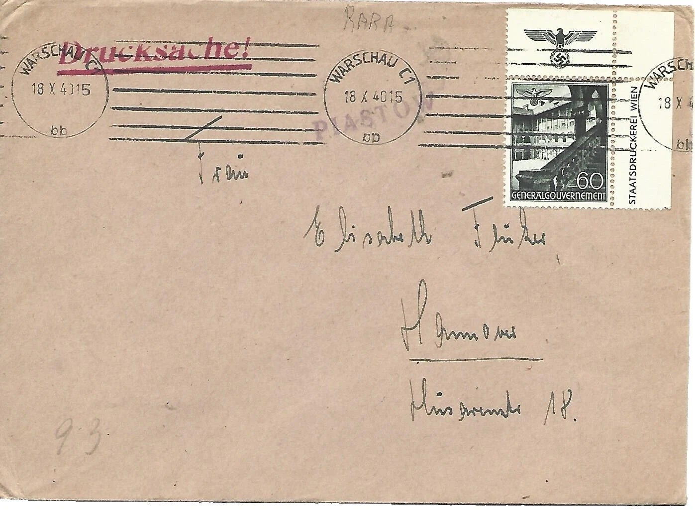 Military, War Used Cover Polish Stamps