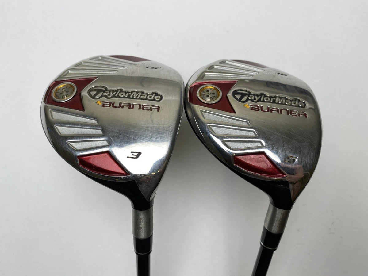 Taylormade 2007 Burner Steel 3 & 5 Fairway Wood Set 15* 18
