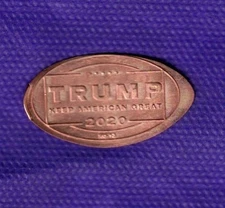 2020 TRUMP "Keep America Great" Elongated Pressed Copper Penny RG-13