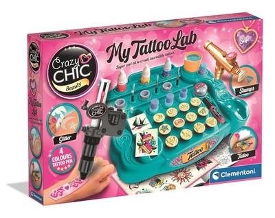 Crazy Chic Tattoo-Studio - Tattoos für Kinder Tattoo-Stift Clementoni 18260