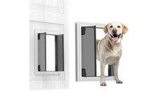 Dog Doors for Large Dogs, Energy Efficient French Dog Door w/Aluminum Frame, XL