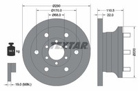 2X Textar Bremsscheibe 93095100 Passend FüR Iveco