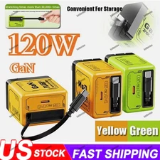 2 In 1 GaN Charger Scalable 120W Max Fast Charger Module With Type C & USB Ports