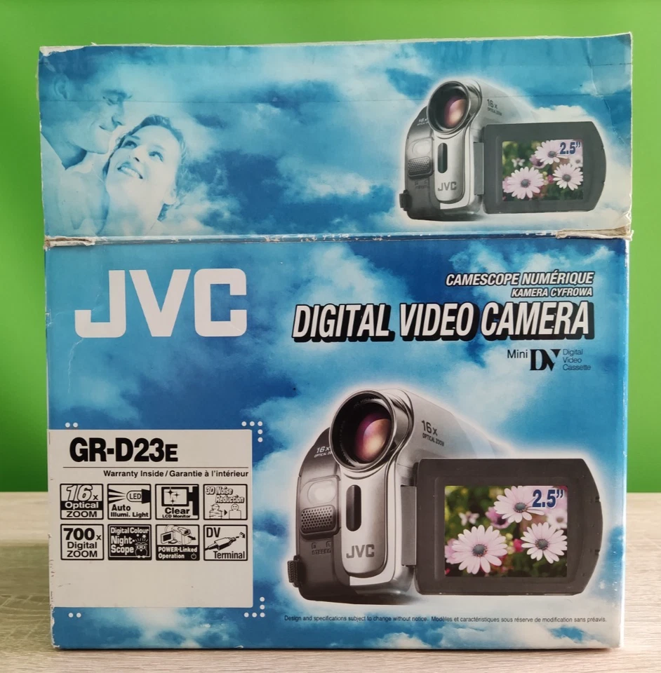 Videocamera digitale MiniDV JVC GR-D23E videocamera videoregistratore testata in confezione originale - Immagine 3 di 4