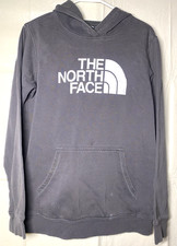 The North Face Half Dome Pullover Hoodie Boy  s X-Large Charcoal Gray White