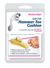 Pedifix Hammer Toe Cushion Soft Felt Pad Pain Relief- Multiple Sizes