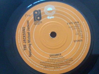 The Jacksons Featuring Michael Jackson Dreamer 7'' vinyl single record.