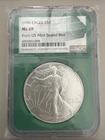 1986 American Silver Eagle $1 1 oz .999  NGC MS 69 From Us Mint Sealed Box