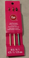 Boye Crochet 3 Pcs. Value Set Aluminum Crochet Hooks US G/H/I 4.25/5/5.25mm NEW