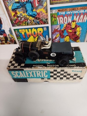 SCALEXTRIC C64 N01 SCHWARZ BENTLEY KOMPLETT IN KORREKTER BOX TOP FUNKTIONSTÜCHTIG