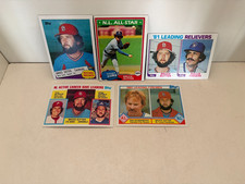 LOT OF 5 BRUCE SUTTER 1980s Baseball Cards 590 9 168 708 709 CHICAGO CUBS HOF NM