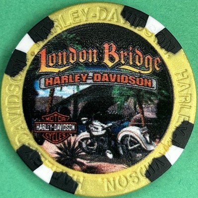 Harley Davidson Wide Print Poker Chip London Bridge HD in Lake Havasu City, AZ