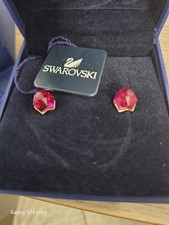 Vintage Swarovski Earrings Fuch